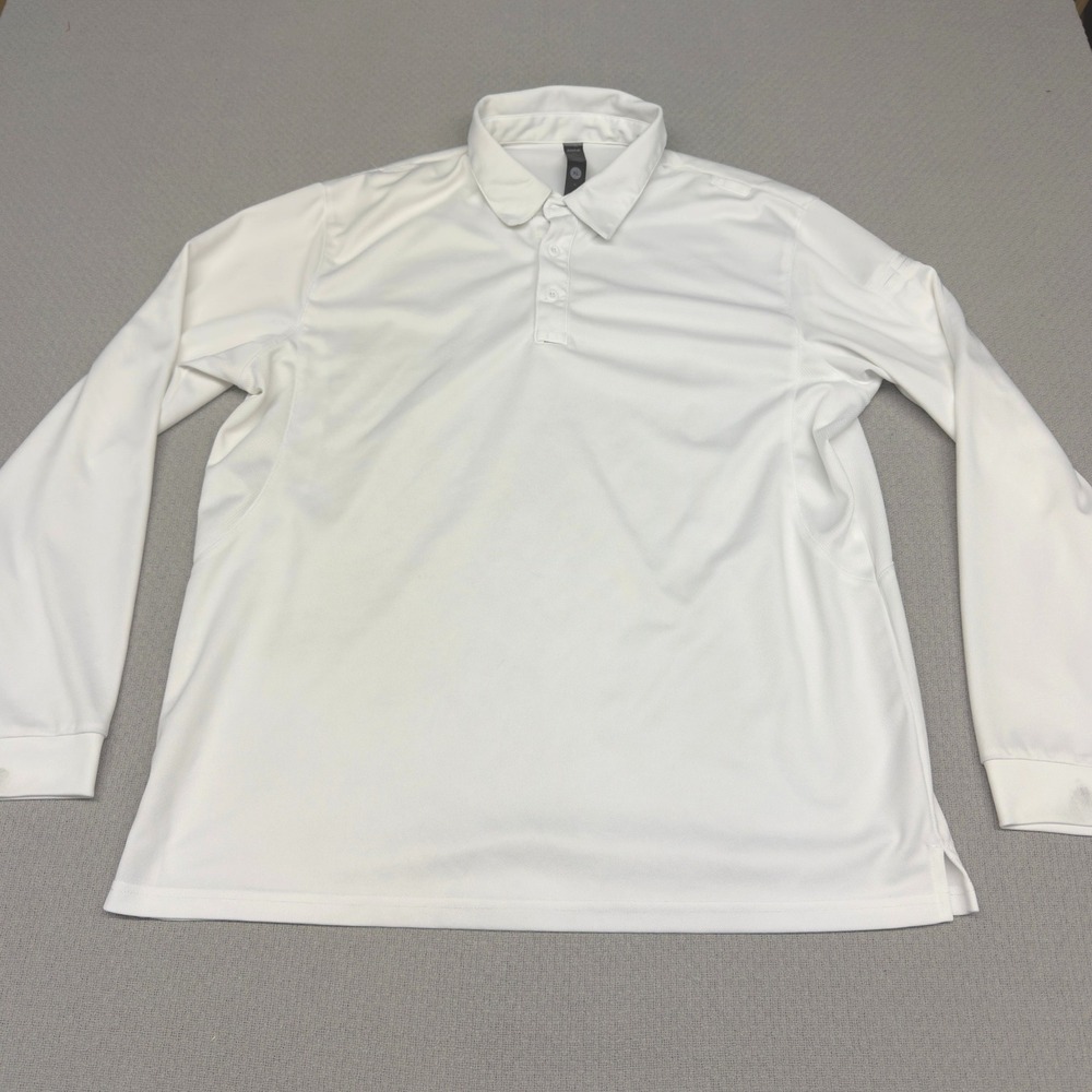 Mier Shirt Mens XL White Long Sleeve Performance Button Down Stretch Casual